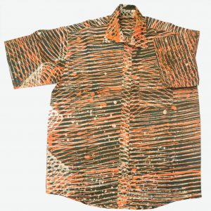 Batik Freizeit afrikanisches Hemd, gestreift, Gr. M