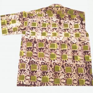 Batik Freizeit Hemd für Herren, Adinkra bunt, Gr. M