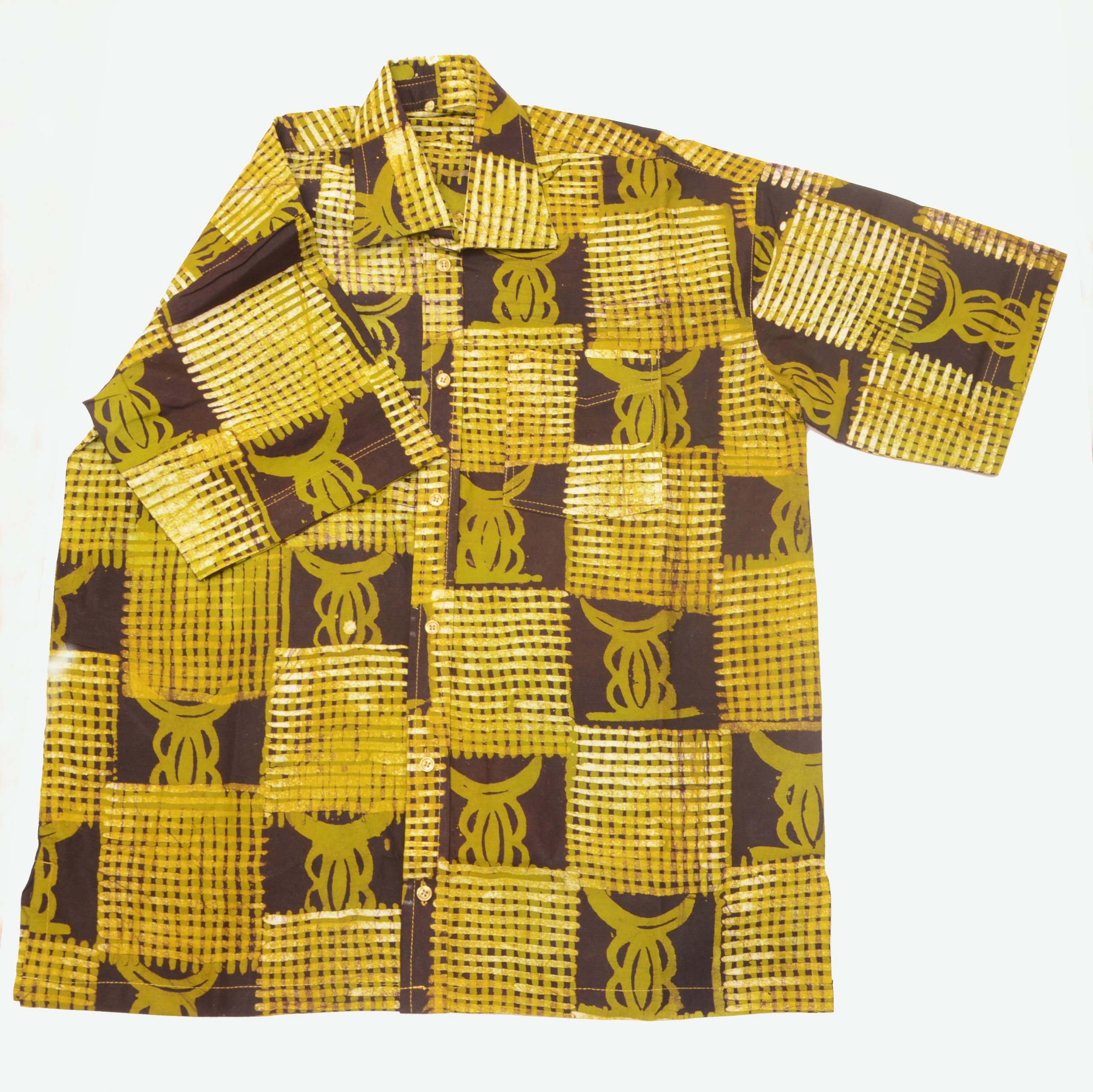 Hemd Herrenhemd Freizeithemd Mandela Style kaufen Afrika Deko Shop 1437