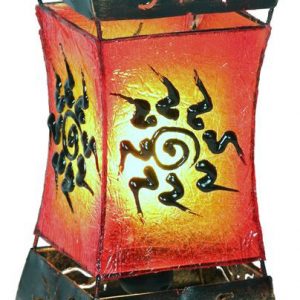 Lampe balinesische Tischlampe aus Resin, 30 cm – vergriffen