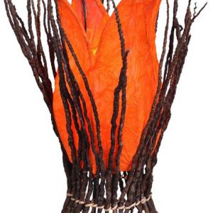Lampe Tischlampe Bali Tulpe orange, 40 cm