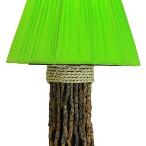 Lampe balinesische Tischlampe grün, 45 cm