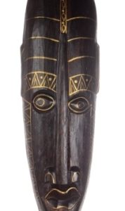 Maske balinesische Wandmaske mit Bemalung, 50 cm