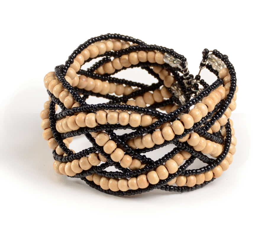 Armband Modeschmuck Bambusperlen Glasperlen kaufen Afrika Deko Shop
