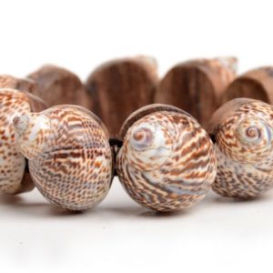 Armband Modeschmuck Holz Muscheln – verkauft