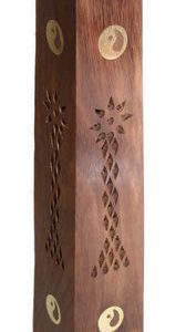 Räucherstäbchen-Halter aus Holz, 30 cm