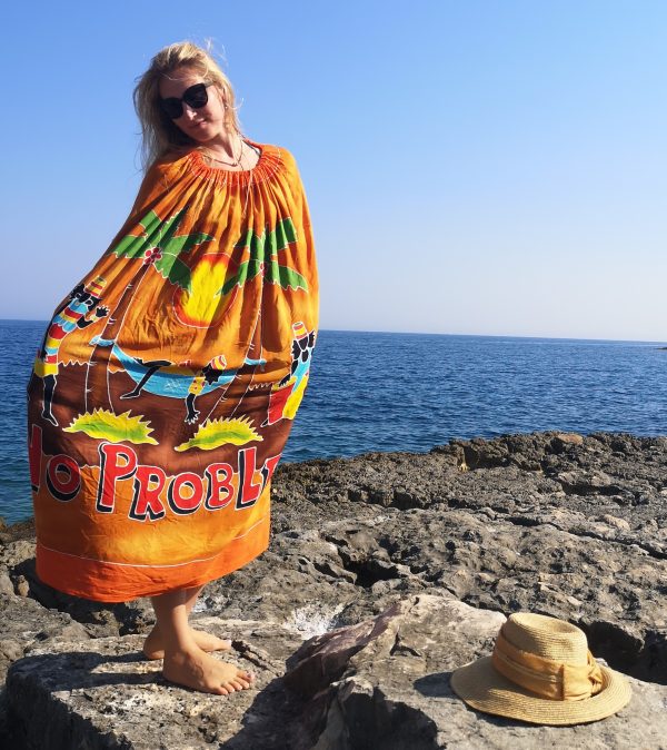 Sarong Pareo Unkleide Wickelrock Druck kaufen Afrika Deko Shop 1r