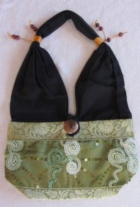 Tasche Beuteltasche afrikanische grün kaufen Afrika Deko Shop 1601a