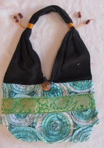 Tasche Beuteltasche afrikanische weiss kaufen Afrika Deko Shop 1612a
