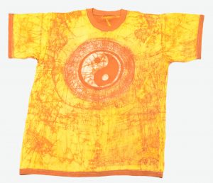 T-Shirt Batik-Shirt afrikanisch Ying Yang Symbo kaufen Afrika Deko Shop 2401b