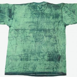 Batik afrikanisches T-Shirt Yin-Yang-Symbol, grün, Gr. M