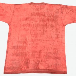 Batik afrikanisches T-Shirt Yin-Yang-Symbol, rot, Gr. M