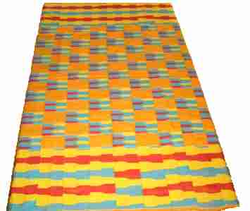 Tischdecke afrikanisch handgewebt Kente, 80 x 170 cm