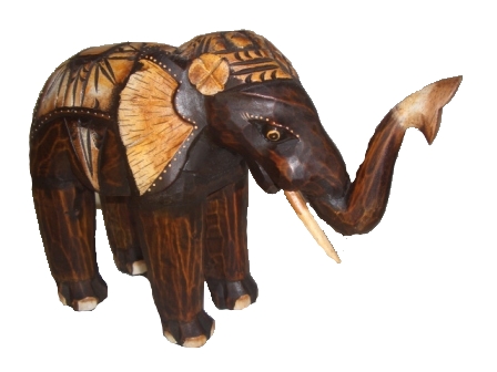 Elefanten Figur massiv Holz afrika deko shop 1059