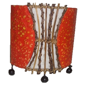 Lampe balinesische Tischlampe aus Resin, 22 cm