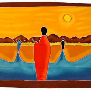 Sarong balinesischer Pareo Abendstimmung, 175 x 120 cm