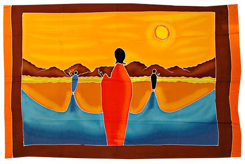 Sarong Pareo Strand Umkleide Wickelrock Druck kaufen Afrika Deko Shop 6