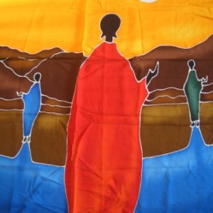 Sarong balinesischer Pareo Abendstimmung, 175 x 120 cm