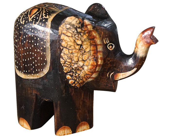 Elefanten Tier Figur Holz kaufen afrika deko shop 1039