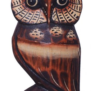 Eulen Figur handgeschnitzt, 20 cm