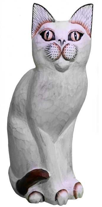 Katzen Figuren Tier Skulpturen kaufen Afrika Deko Shop 1160