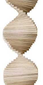 Windspiel Mobile aus Holzstäbchen, 80 cm