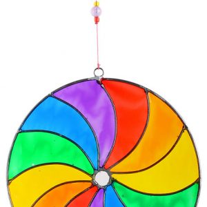 Suncatcher Regenbogen-Mobile bunt, Windspiel, 15 cm