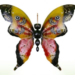 Schmetterling Figur bunt Blech, 50 cm