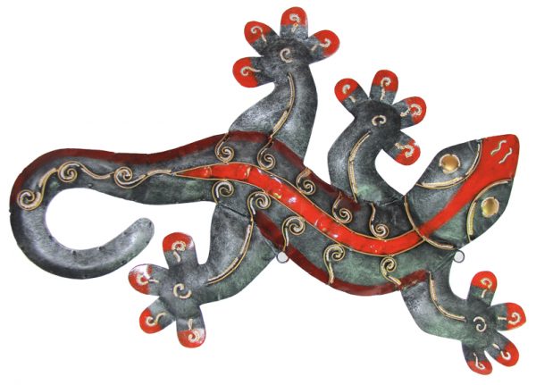Gecko Salamander Figur Handarbeit kaufen Afrika Deko Shop 2183