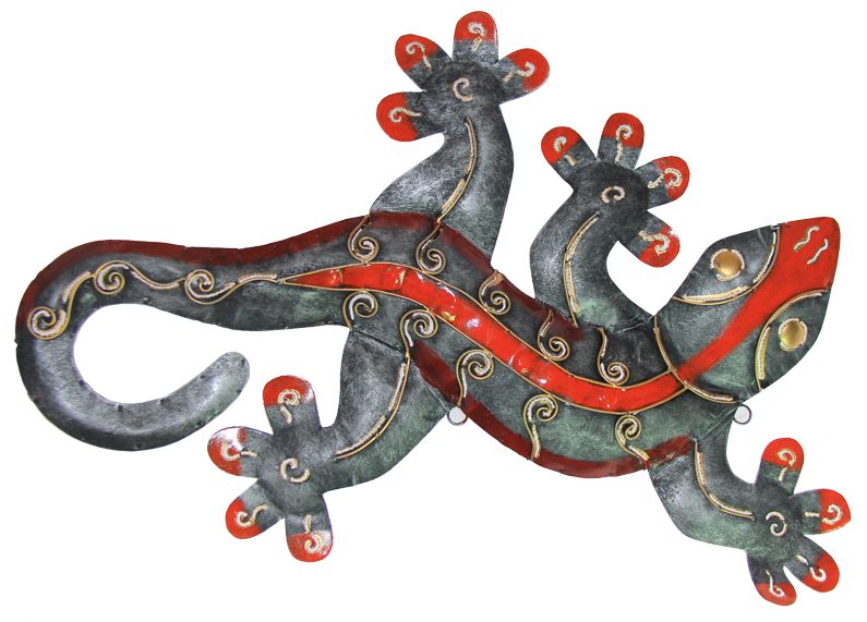 Gecko Salamander Figur Handarbeit kaufen Afrika Deko Shop 2183