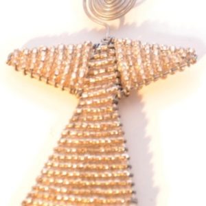 Engel Schutzengel Glasperlen Weihnachtsschmuck Christbaum kaufen Afrika Deko Shop weiss 10