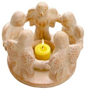 Engel Schutzengel Freundschaftskreis Engelskreis Ton kaufen Afrika Deko Shop 2053b