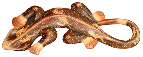 Gecko Salamander Figur Handarbeit kaufen Afrika Deko Shop 2392