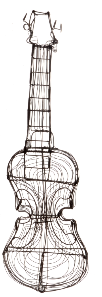 Geige Deko Musikinstrument Recycling Draht kaufen Afrika Deko Shop 1547