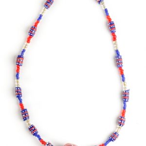Halskette afrikanischer Modeschmuck Glasperlen, 50 cm