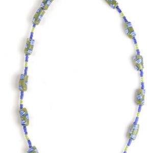 Halskette afrikanischer Modeschmuck Glasperlen, 60 cm