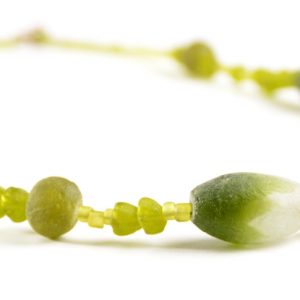 Halskette afrikanischer Modeschmuck aus Glasperlen, 70 cm