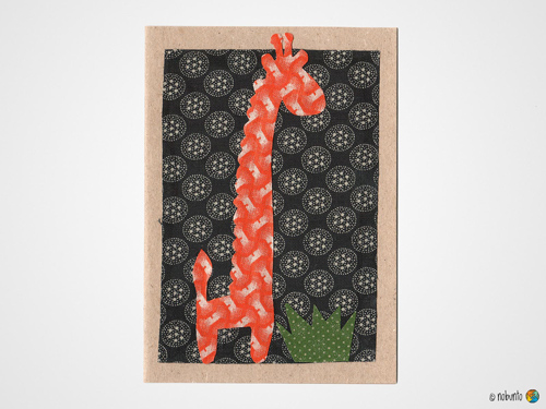 Karte Glückwunschkarte Geburtstagskarte Giraffe kaufen Afrika Deko Shop 1903