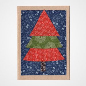Afrikanische Weihnachtskarte Weihnachtsbaum Recyclingpapier