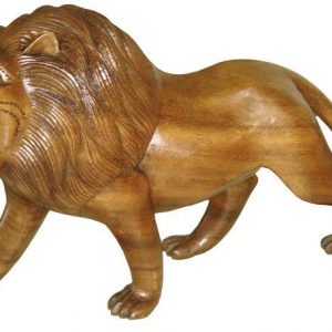 Löwen Figur aus Soarholz, 30 cm