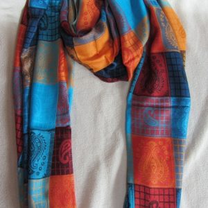 Schal afrikanisches Schultertuch, farbenfroh, 200 cm