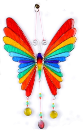 Schmetterlings Mobile Suncatcher Sun Catcher Figuren Tier Skulpturen kaufen Afrika Deko Shop 1554