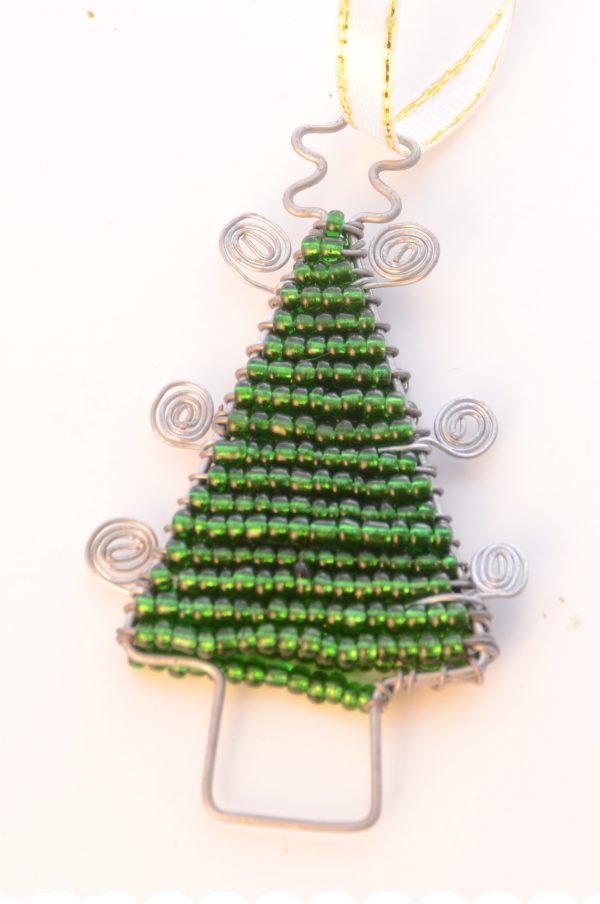 Glasperlen Tannenbaum Weihnachtsschmuck Christbaum kaufen afrika deko shop 2177