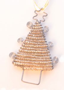 Glasperlen Tannenbaum Weihnachtsschmuck Christbaum kaufen afrika deko shop 2180b