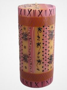 Kerzen Laternenkerzen Stumpenkerzen kaufen Afrika Deko Shop 100425a