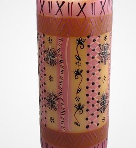Kerzen afrikanische Laternenkerze, 22 cm