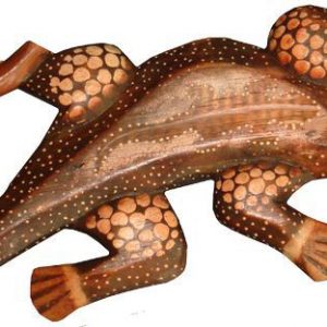 Gecko balinesische Tier Figuren Albesiaholz, 30 cm – vergriffen