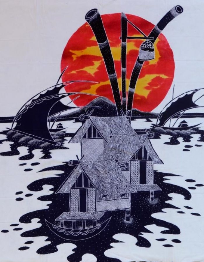 Batik Stoffbild Wandbild Motive kaufen Afrika Deko Shop 22205a