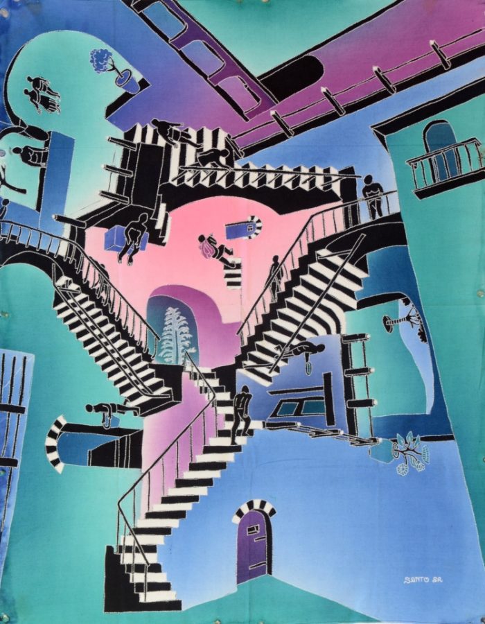 Batik Stoffbild Wandbild Motive kaufen Afrika Deko Shop 22243a