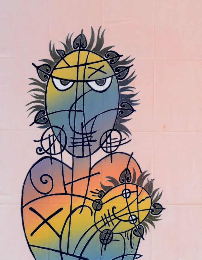 Batik Stoffbild Wandbild Motive kaufen Afrika Deko Shop 22259a